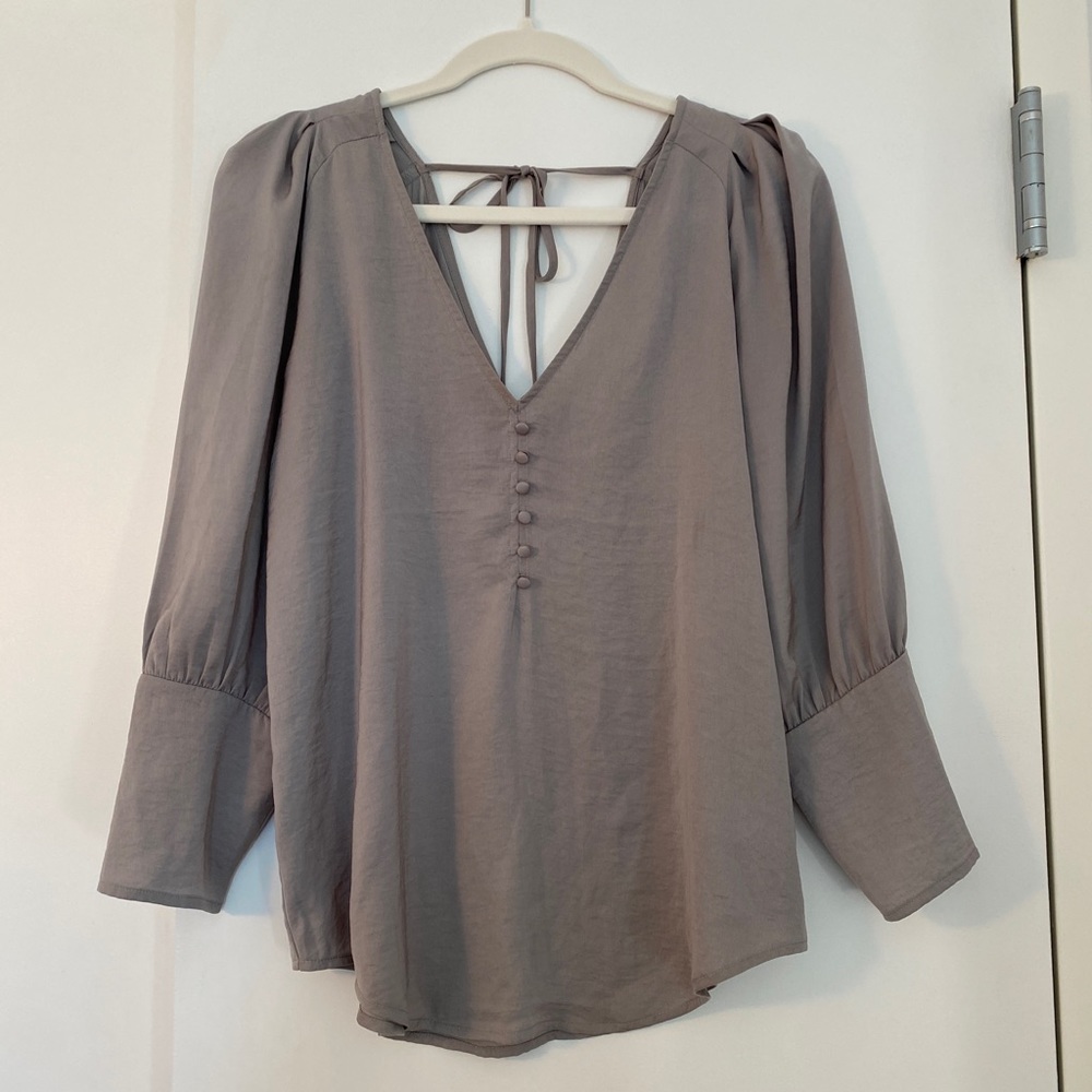 Express silk-like blouse size small petite